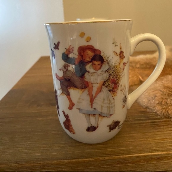 Norman Rockwell mugs  X4 - Picture 2 of 8